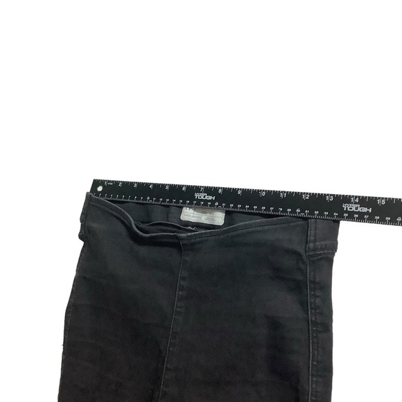 Free People Black Distressed Raw Hem Skinny Ankle Jeans Size 27 - Picture 4 of 6